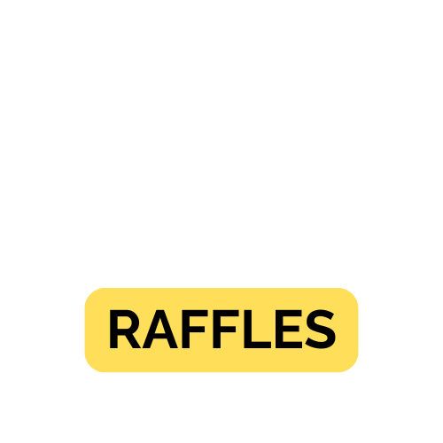 Logo for HikeWare Raffles featuring a minimalist mountain design above the text 'HikeWare' in white, with the word 'RAFFLES' highlighted in a yellow rectangle below.